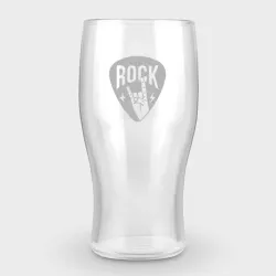 Бокал пивной с гравировкой Медиатор Rock