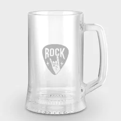 Кружка пивная с гравировкой Медиатор Rock