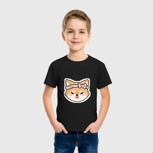 Детская футболка хлопок с принтом Тарумару, фото на моделе #1