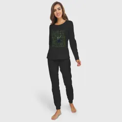 Женская пижама с лонгсливом хлопок Rubick - фото 2