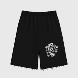 Женские шорты oversize футер хлопок 1000-7 Ghoul