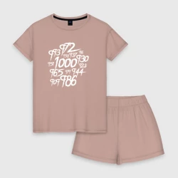 Женская пижама с шортиками хлопок 1000-7 Ghoul