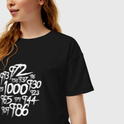 Женская футболка хлопок Oversize 1000-7 Ghoul - фото 2