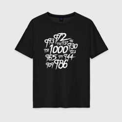 Женская футболка хлопок Oversize 1000-7 Ghoul