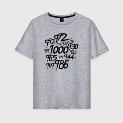 Женская футболка хлопок Oversize Ghoul 1000-7