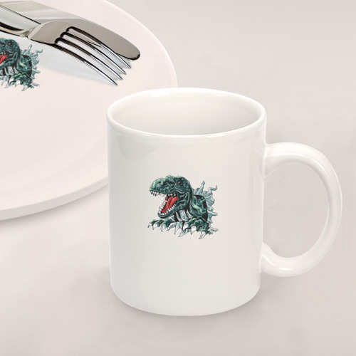 Набор: тарелка + кружка Динозавр - фото 2