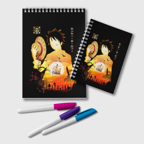 Блокнот Силуэт Луффи One piece