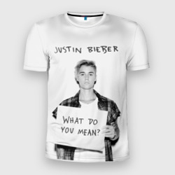 Мужская футболка 3D Slim Justin Bieber