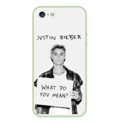 Чехол для iPhone 5/5S матовый Justin Bieber