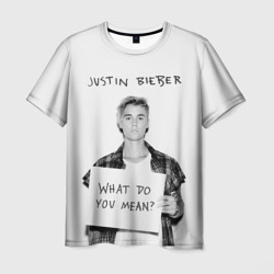 Мужская футболка 3D Justin Bieber
