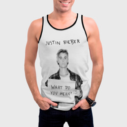 Мужская майка 3D Justin Bieber - фото 2