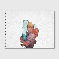 Альбом для рисования Дэндзи, Почита и бензопила