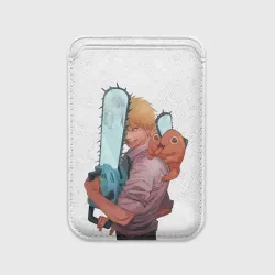 Картхолдер Magsafe магнитный Дэндзи, Почита и бензопила