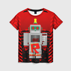 Женская футболка 3D Роблокс робот
