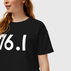 Женская футболка хлопок Oversize Power 76.1 - фото 2