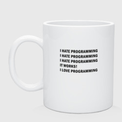 I Love Programming – Кружка керамическая с принтом купить
