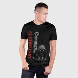 Мужская футболка 3D Slim Disturbed - фото 2