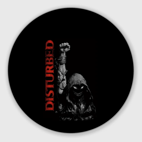 Круглый коврик для мышки Disturbed