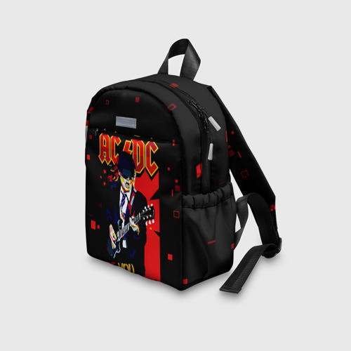 Детский рюкзак 3D с принтом ARE YOU REDY? AC/DC, вид сбоку #3