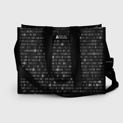 Сумка-шоппер 3D Бинарный код