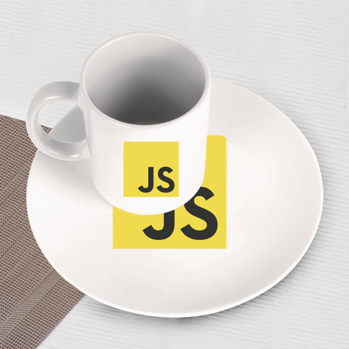 Набор: тарелка + кружка Javascript - фото 3