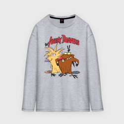 Мужской лонгслив oversize хлопок The Angry Beavers