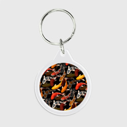 Брелок круглый Карпы кои Японские