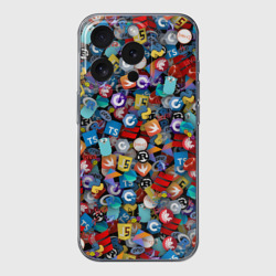 Чехол для iPhone 15 Pro силиконовый с защитой камеры Языки программирования