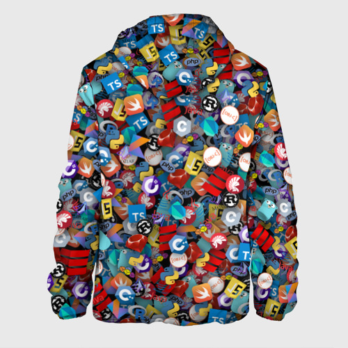 Мужская куртка 3D Языки программирования, цвет 3D печать - фото 2