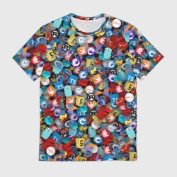 Мужская футболка 3D Языки программирования