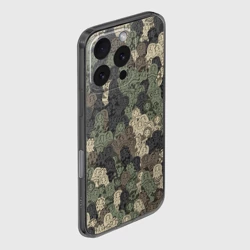 Чехол для iPhone 16 Pro силиконовый с защитой камеры Камуфляж из матрёшек - фото 2