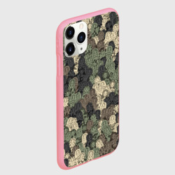 Чехол для iPhone 11 Pro Max матовый Камуфляж из матрёшек - фото 2