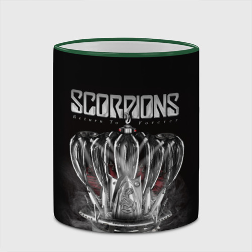 Кружка с полной запечаткой Scorpions, цвет Кант зеленый - фото 4