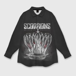 Мужская рубашка oversize 3D Scorpions