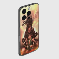 Чехол для iPhone 16 Pro силиконовый с защитой камеры Хяккимару Такебо Дороро - фото 2