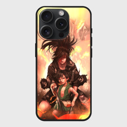 Чехол силиконовый для Apple iPhone 15 Pro матовый Хяккимару Такебо Дороро