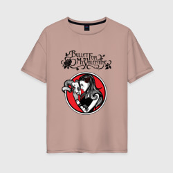 Bullet For My Valentine Пуля для моей возлюбленной – Женская футболка хлопок Oversize с принтом купить со скидкой в -16%
