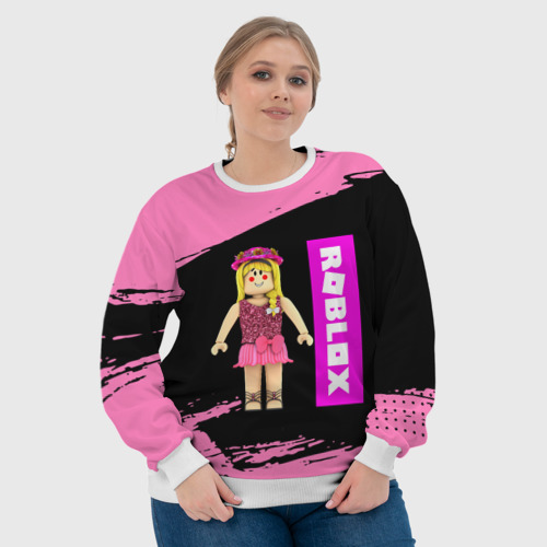 Женский свитшот 3D Barbie Roblox Роблокс, цвет 3D печать - фото 6