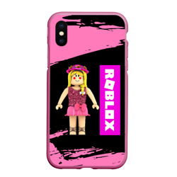 Чехол для iPhone XS Max матовый Barbie Roblox Роблокс