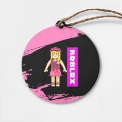 Деревянная игрушка круг Barbie Roblox Роблокс