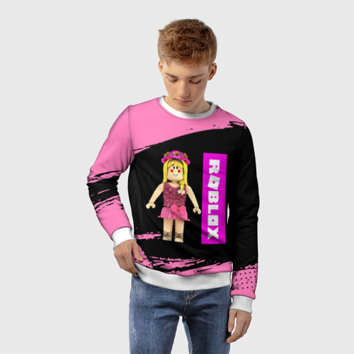 Детский свитшот 3D Barbie Roblox Роблокс, цвет 3D печать - фото 3