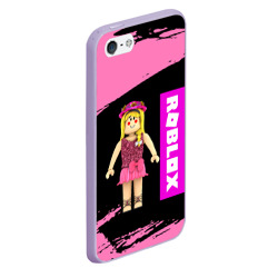 Чехол для iPhone 5/5S матовый Barbie Roblox Роблокс - фото 2