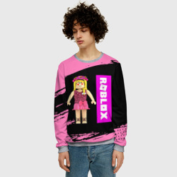 Мужской свитшот 3D Barbie Roblox Роблокс - фото 2