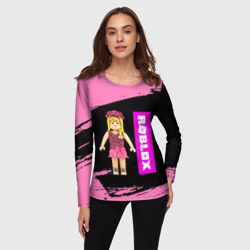 Женский лонгслив 3D Barbie Roblox Роблокс - фото 2