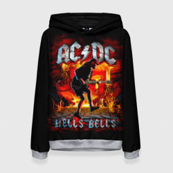 Женская толстовка 3D ACDC hells bells