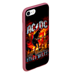 Чехол для iPhone 7/8 матовый ACDC hells bells - фото 2