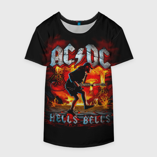 Накидка на куртку 3D ACDC hells bells, цвет 3D печать - фото 4