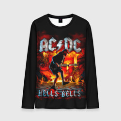 Мужской лонгслив 3D ACDC hells bells