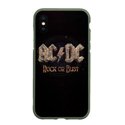 Чехол для iPhone XS Max матовый AC/DC Rock or Bust