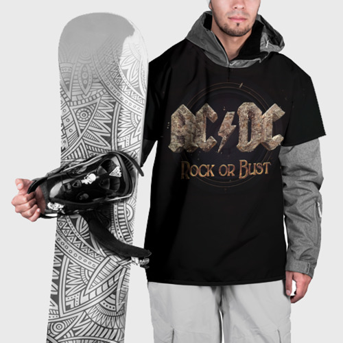 Накидка на куртку 3D AC/DC Rock or Bust, цвет 3D печать